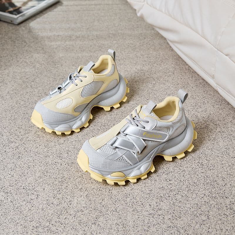 AMASOUL Sneakers — Trail Gris Jaune
