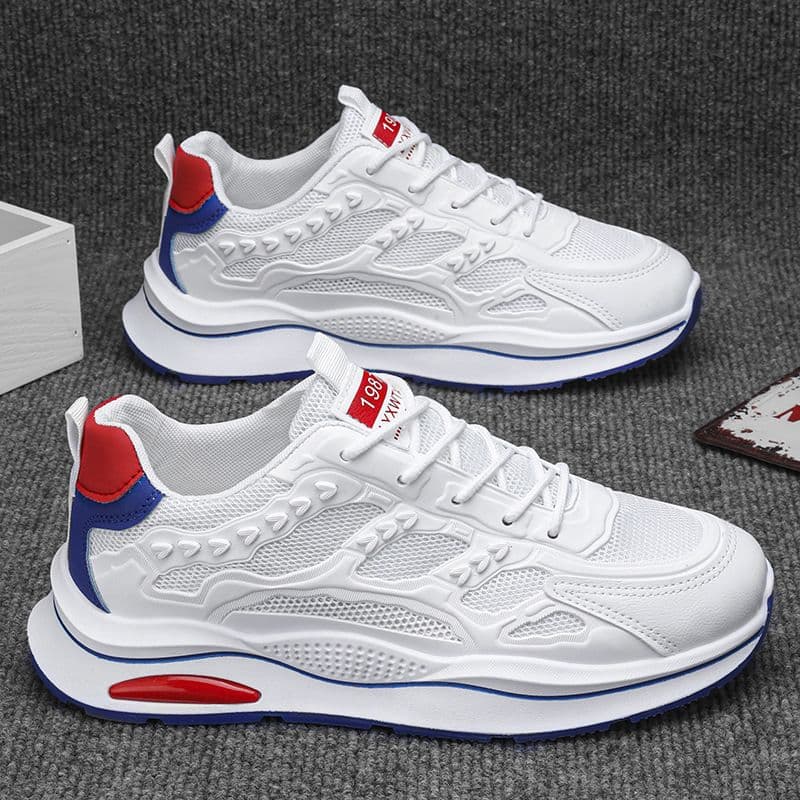 AMASOUL Sneakers — Blanc Rouge Bleu