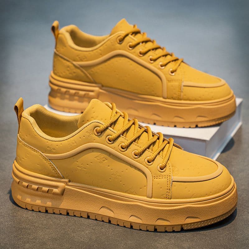 AMASOUL Sneakers — Moutarde Platform