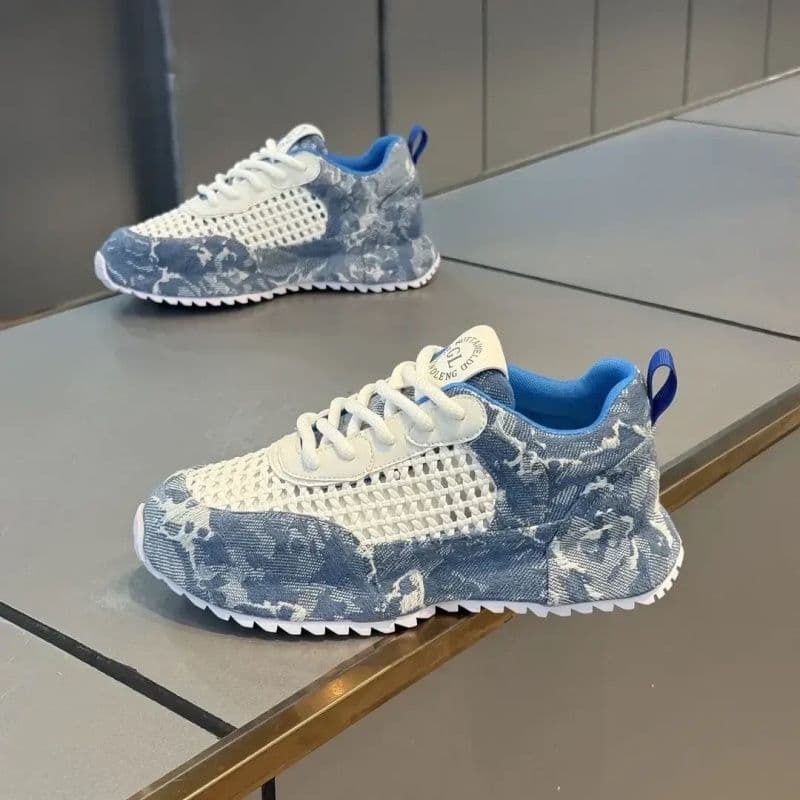 AMASOUL Sneakers — Denim Marbré