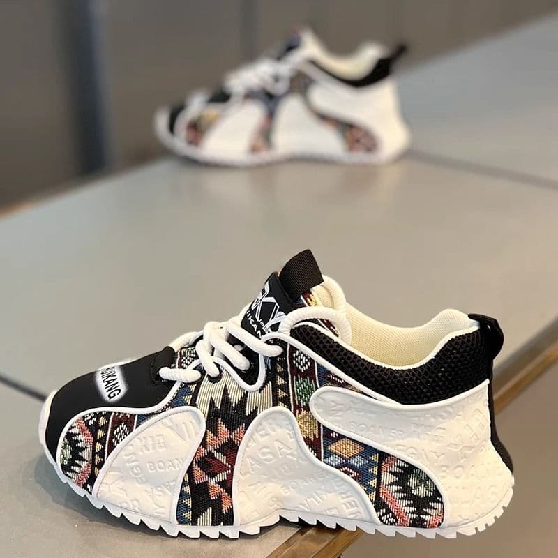 AMASOUL Sneakers — Motif Wax Noir